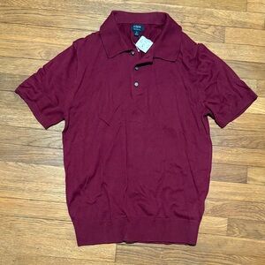 J. Crew Burgundy Polo Shirt